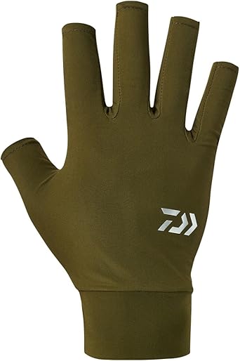 Amazon.co.jp: [ダイワ] ICEDRY UVカットグローブ 5本カット